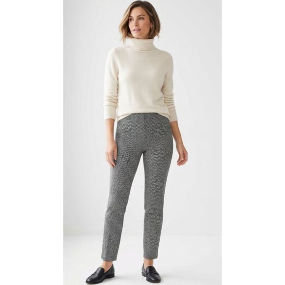 Chico's Pants - Chico's Juliet Herringbone Pull On Ankle Pants Women's Size Medium 8 (Chico's 1)